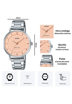 Reloj Casio Modelo LTP-VT04D-4A Diseño Elegante