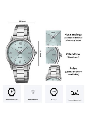 Reloj Casio Modelo LTP-1303DD-2A Diseño Elegante