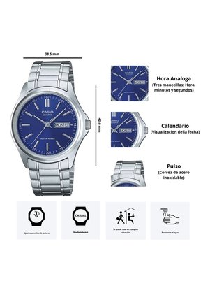 Reloj Casio MTP-1239D-2A Diseño Elegante