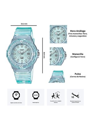 Reloj Casio LRW-200HS-2E Diseño Casual