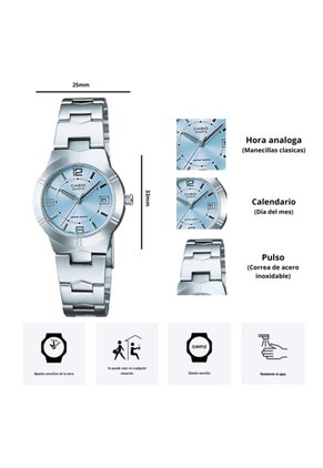 Reloj Casio Modelo LTP-1241D-2A Diseño Elegante