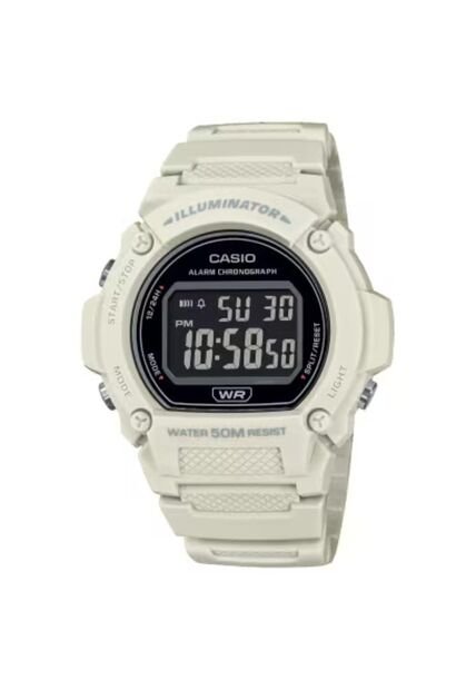 Reloj Casio Modelo W-219HC-8BV Blanco Hombre