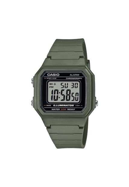 Reloj Casio Modelo W-217H-3AV Verde Hombre