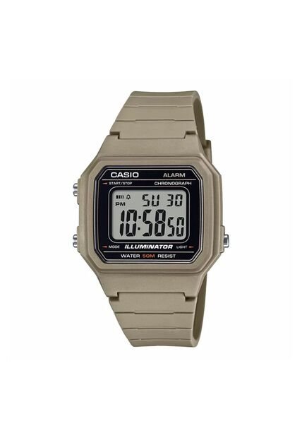 Reloj Casio Modelo W-217H-5AV Beige Hombre