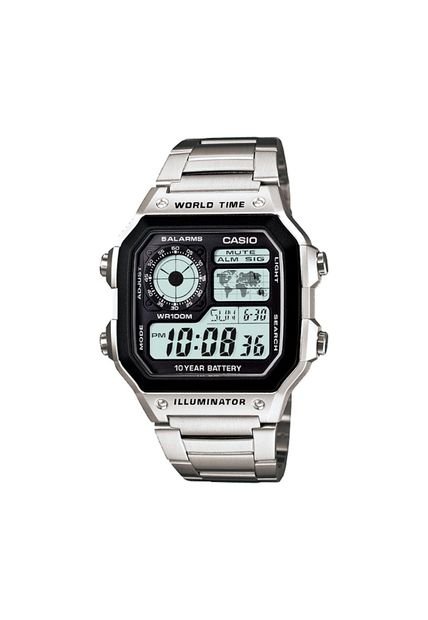 Reloj Para Hombre Casio Ae1200Whd-1Avdf Plateado