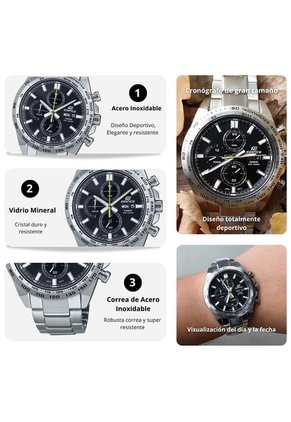 Reloj Casio EDIFICE EFR-574D-1A Diseño Deportivo