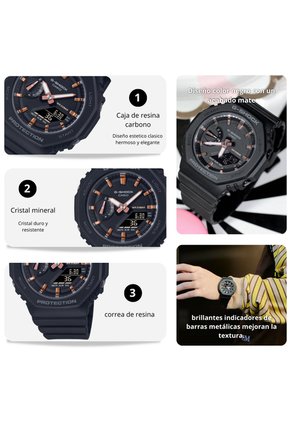 Reloj Casio G-SHOCK GMA-S2100-1A Diseño Deportivo