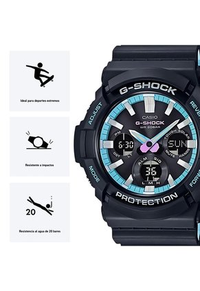 Reloj Casio G-SHOCK Modelo GAS-100PC-1A Diseño Deportivo