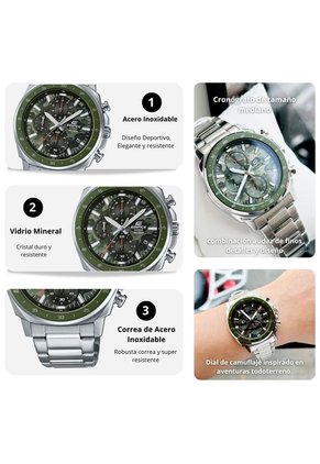 Reloj Casio EDIFICE EFV-600D-3C Diseño Deportivo