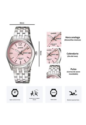 Reloj Casio Modelo LTP-1335D-5A Diseño Elegante