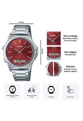 Reloj Casio Modelo MTP-VC01D-5E Diseño Elegante