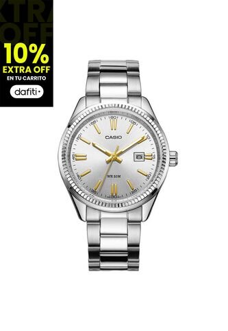 Reloj Para Mujer Casio Ltp1302D7A2V Plateado Casio