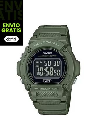 Reloj Casío Modelo W219hc-3bvdf Verde Hombre Casio