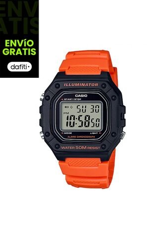 Reloj Para Unisex Casio W-218H-4B2V Naranja Casio