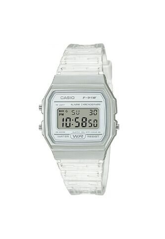 Reloj Para Mujer Casio - F91Ws-7Df Transparente Casio