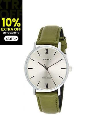Reloj Para Mujer Casio Casio Mtp-Vt01L-3Budf Verde Casio