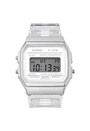 Reloj Para Mujer Casio - F91Ws-7Df Transparente