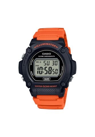 Reloj Para Hombre Casio Iluminator W-219H-4Avdf Naranja Casio