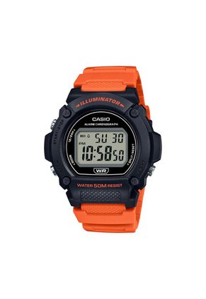 Reloj Para Hombre Casio Iluminator W-219H-4Avdf Naranja