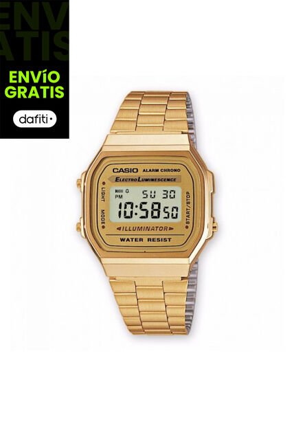Reloj Para Unisex Casio A_168Wg A_168Wg_9W Dorado