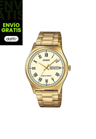 Reloj Para Hombre Casio Mtp_V006G_9B Dorado Casio