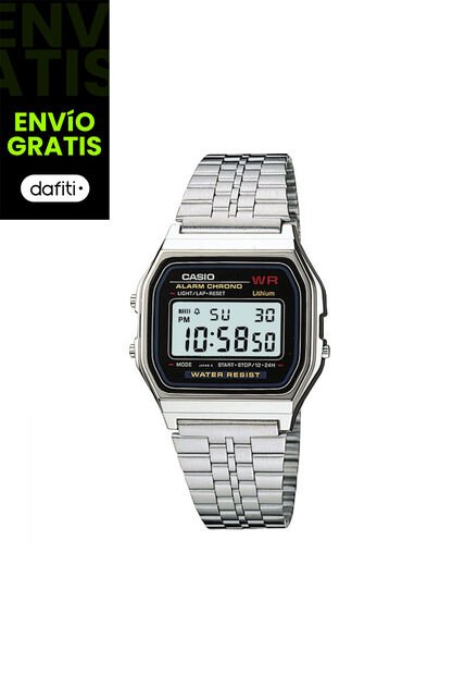 Reloj Para Unisex Casio Vintage Casual A-159Wa-1 Plateado