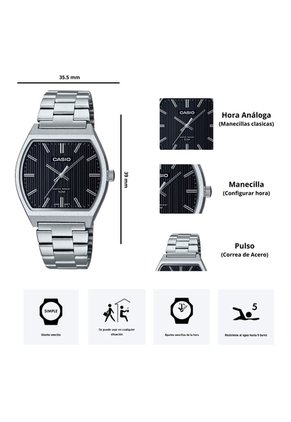 Reloj Casio MTP-B140D-1A Diseño Elegante
