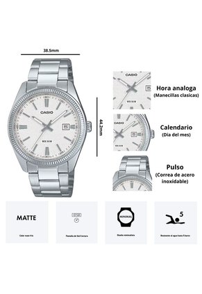 Reloj Casio MTP-1302DA-7A Diseño Elegante