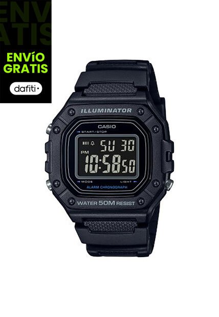 Reloj Casio Modelo W-218H-1BV Negro Hombre