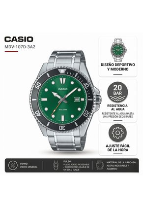 Reloj Hombre Casio MDV-107D-3A2 Diseño Elegante