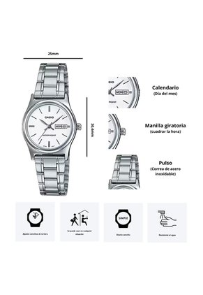 Reloj Casio Modelo LTP-V006D-7B2 Diseño Elegante