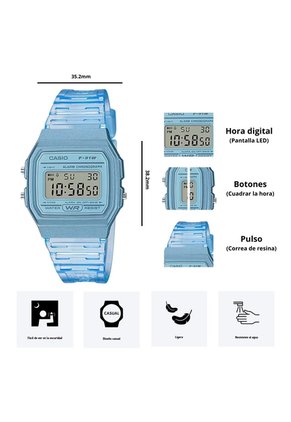 Reloj Casio F-91WS-2DF Diseño Clásico