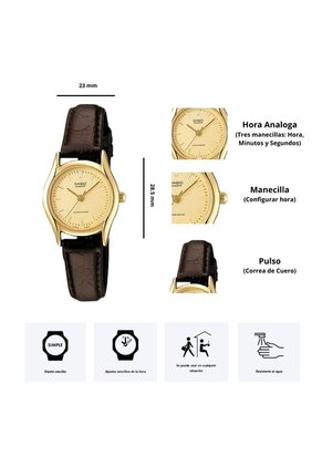 Reloj Casio Dama LTP-1094Q-9A Diseño Elegante