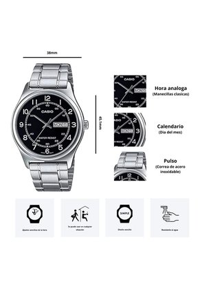Reloj Casio MTP-V006D-1B2 Diseño Casual