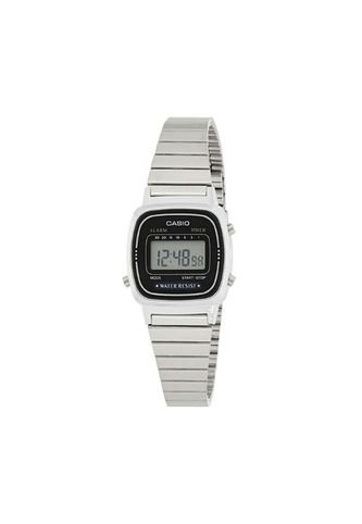 Reloj Para Mujer Casio La_670Wa1 Plateado Casio