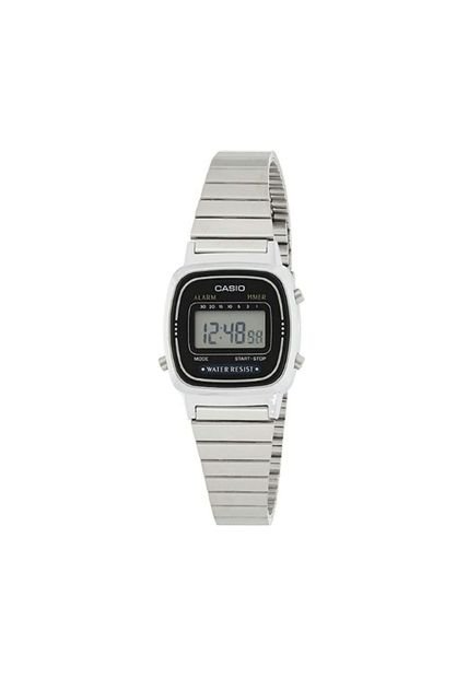 Reloj Para Mujer Casio La_670Wa1 Plateado
