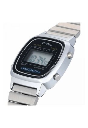 Reloj Para Mujer Casio La_670Wa1 Plateado