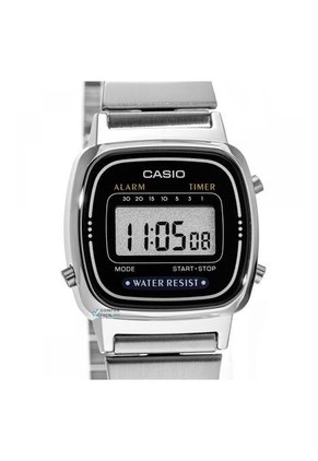 Reloj Para Mujer Casio La_670Wa1 Plateado