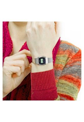 Reloj Para Mujer Casio La_670Wa1 Plateado