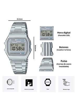 Reloj Casio Modelo A158WEA-7D Diseño Vintage