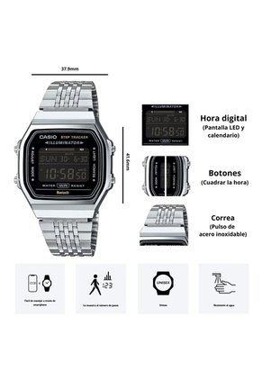 Reloj Casio Referencia ABL-100WE-1B Diseño Vintage