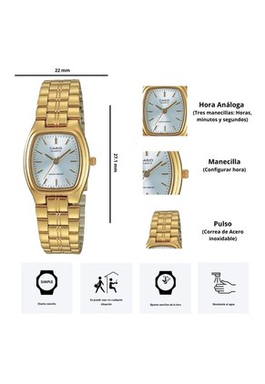 Reloj Casio LTP-1169N-7A Diseño Elegante