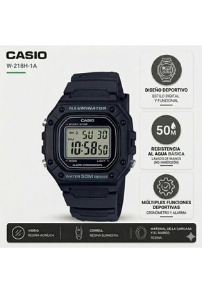 Reloj Casio W-218H-1A Diseño Deportivo
