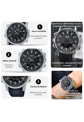 Reloj Casio Modelo AMW-880-1A Diseño Deportivo