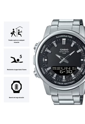 Reloj Casio AMW-880D-1A Analogo/Digital - Elegante