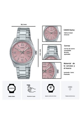 Reloj Casio Modelo LTP-1302DD-4A1 Diseño Elegante