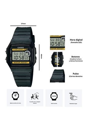 Reloj Casio Modelo F-94WA-9D Diseño Retro