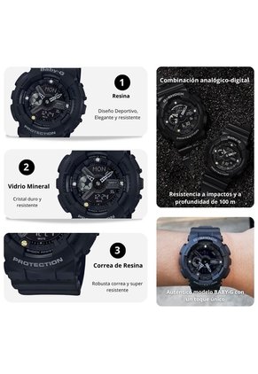 Reloj G-SHOCK BABY-G GA-135DD-1A Diseño Deportivo