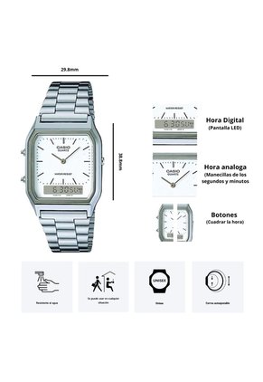 Reloj Casio Unisex AQ-230A-7D Diseño Vintage