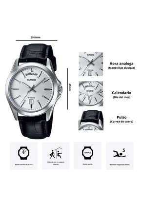 Reloj Casio Modelo MTP-1370L-7A Diseño Elegante